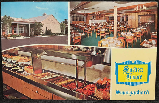 Sweden House Smorgasbord in St. Petersburg, Florida - Vintage Motel Postcard