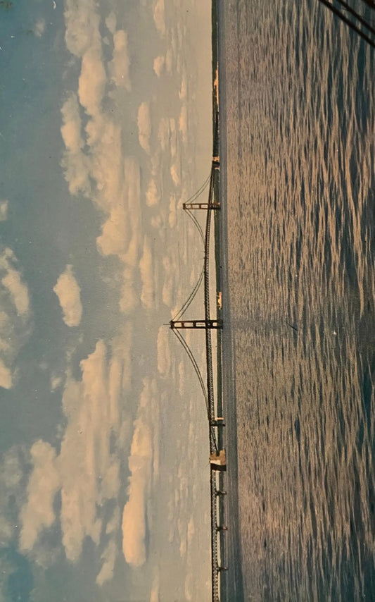 The Mackinac Bridge - State of Michigan - Photo: Lucy Gridley - Vintage Bridge Postcard