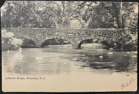 Jefferson Bridge, Whippany, New Jersey - Vintage Postcard