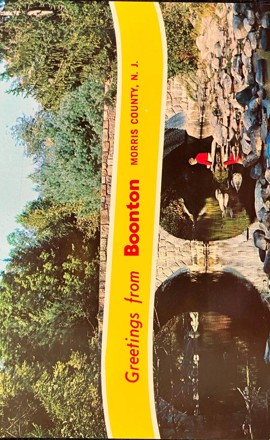 Greetings from Boonton, Morris County, New Jersey - Vintage Postcard