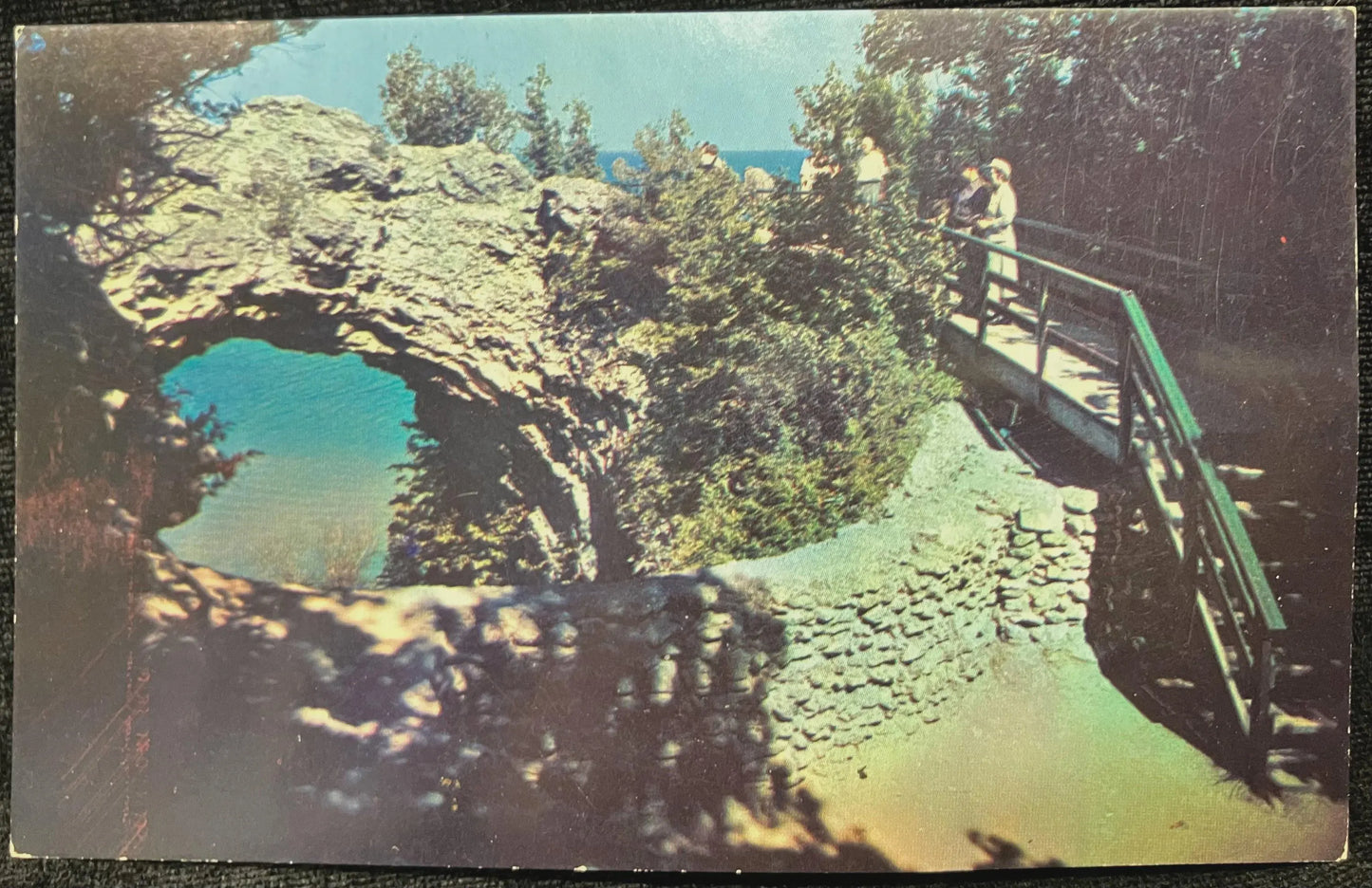 Arch Rock - Mackinac Island, Michigan - Vintage Postcard