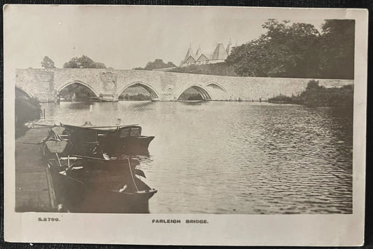 Farleigh Bridge - Vintage United Kingdom Postcard