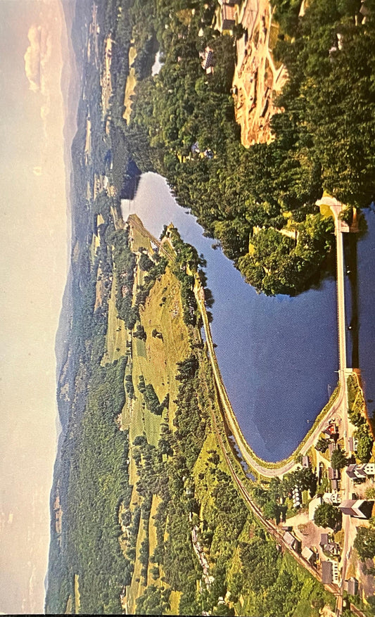 Ledyard Bridge and The Connecticut River in Hanover, New Hampshire - Photo by Don Sieburg - Vintage Scenic Postcard