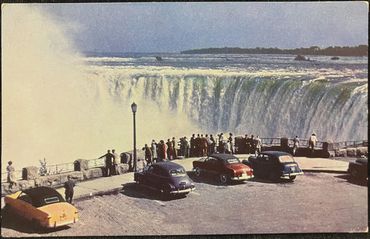 Horseshoe Falls from Table Rock House - Niagara Falls, Canada - Kodacrhome by J. B. Elder - Printed in England - Vintage Postcard