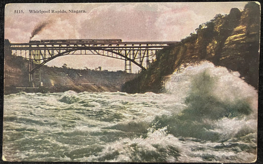 Whirlpool Rapids, Niagara - Vintage Postcard
