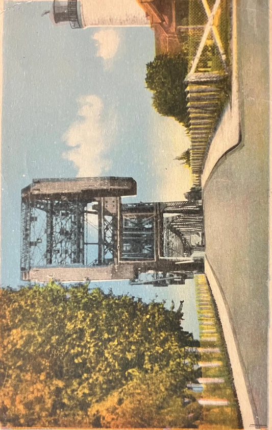 Bascule Bridge, Hamilton Beach, Canada 1908 - Vintage Iron Bridge Postcard
