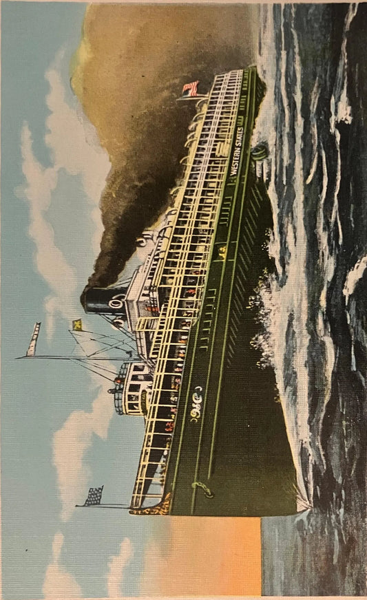 Steamer “Western States” - Vintage Postcard