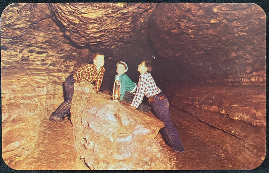 The Grand Piano at Mark Twain Cave - Hannibal, Missouri - Ektachrome by John Winkler and Kenneth Botkins - Vintage Postcard