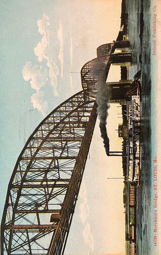 Merchant's Bridge, St. Louis, Missouri - Detroit Publishing Co. - Vintage Postcard