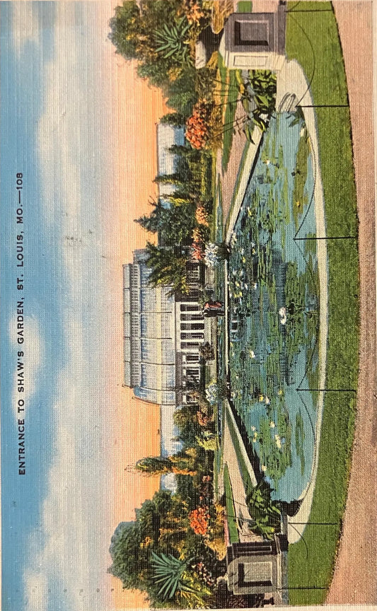 Entrance to Shaw’s Garden, St. Louis, Missouri - Vintage Postcard