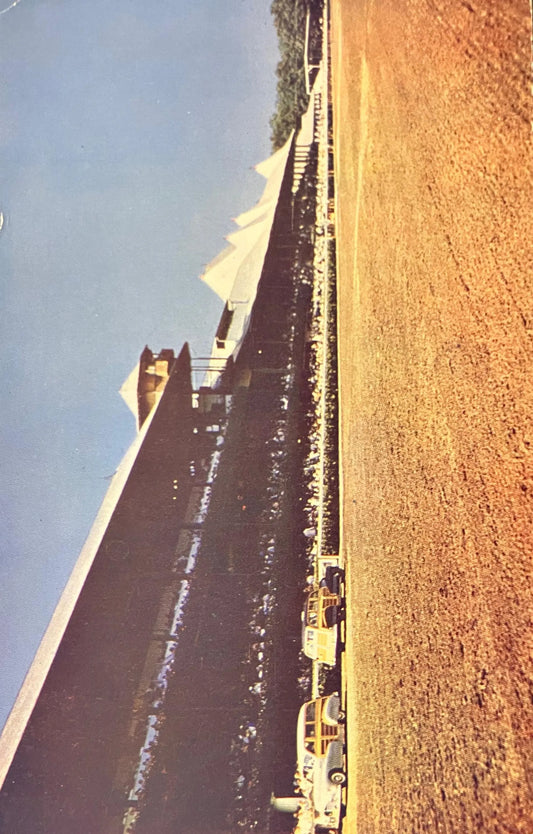 Historic Saratoga Racetrack - Saratoga Springs, New York - Ektachrome by George S. Bolster - Vintage Postcard