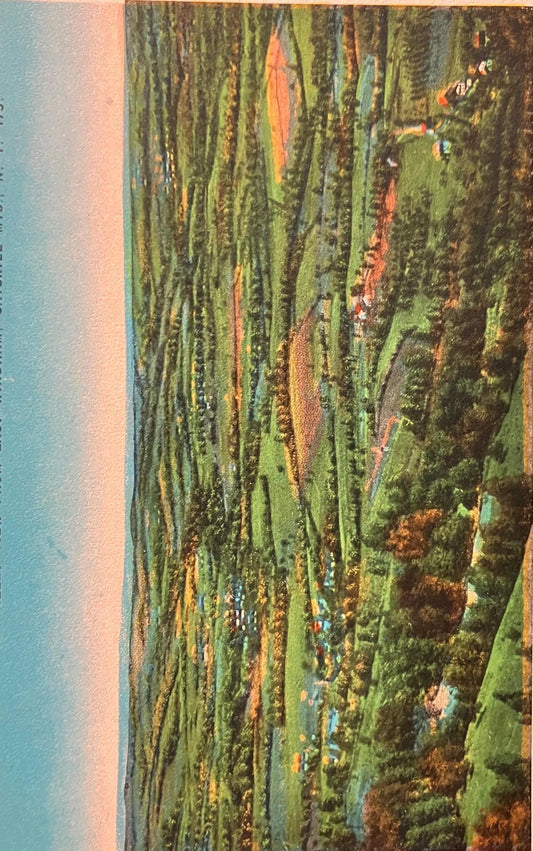 Valley View from East Windham, Catskill Mountains, New York - Vintage Postcard