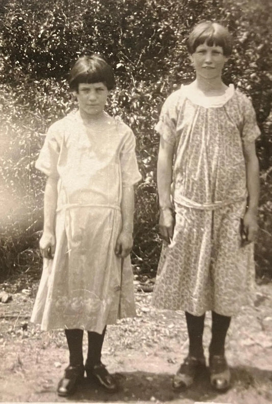 Two Dutch Sisters - Vintage Photo