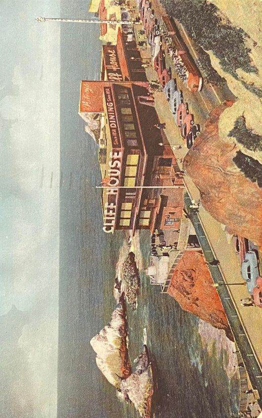 Cliff House and Seal Rocks, San Francisco, California - Vintage Postcard