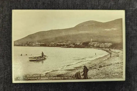 Newcastle Bay, Northern Ireland - Vintage Postcard