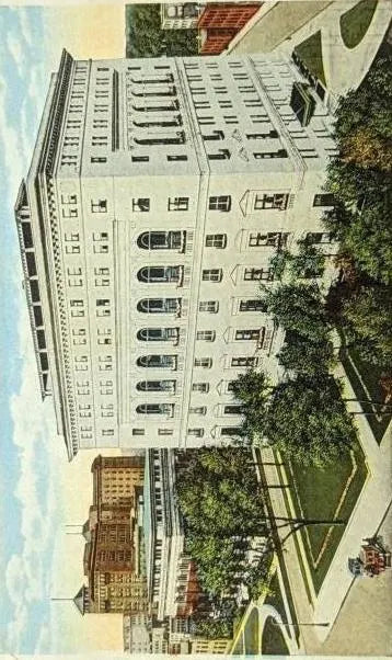 YMCA Building in Detroit, Michigan - Vintage Postcard