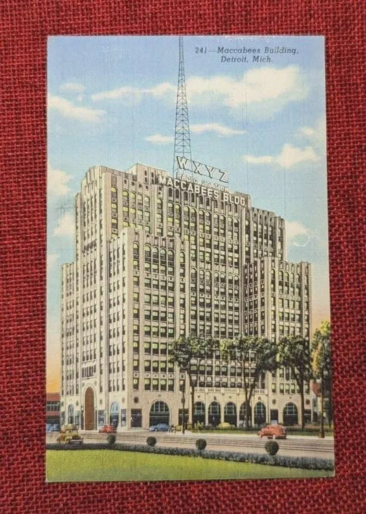 Maccabees Building, Detroit, Michigan - Vintage Postcard
