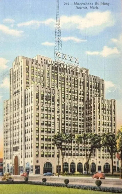 Maccabees Building, Detroit, Michigan - Vintage Postcard