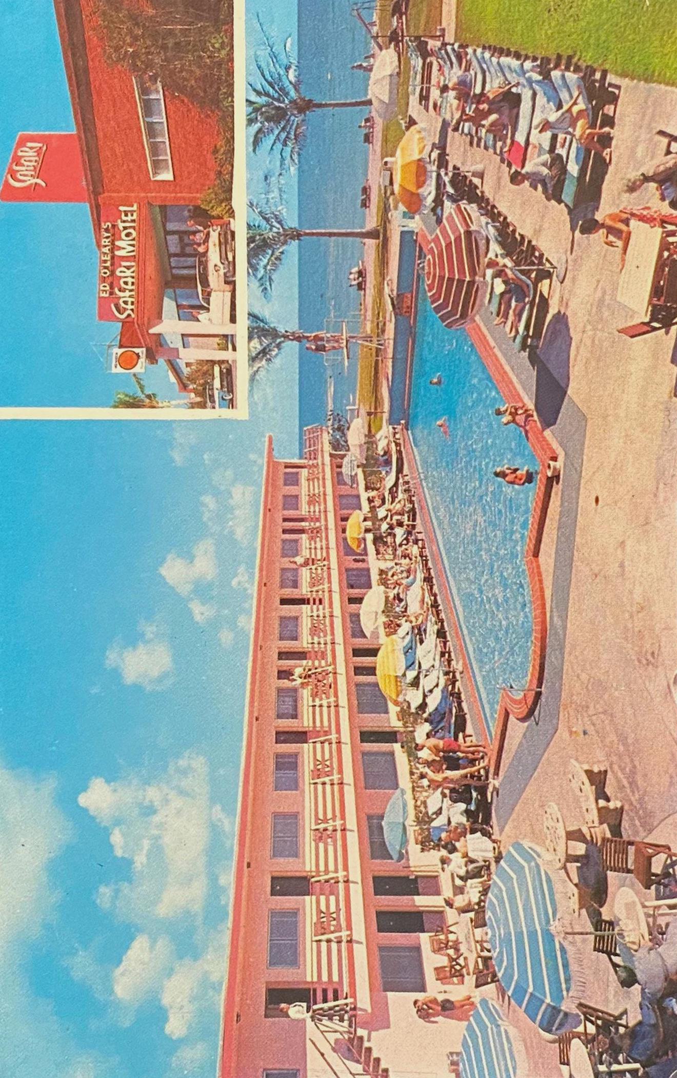 Safari Motel, Miami Beach, Florida - Vintage Postcard