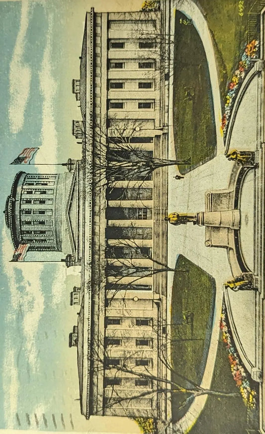 State Capitol and McKinley Monument, Columbus, Ohio - Vintage Postcard