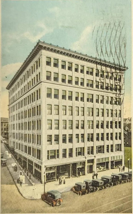 Ohio Building, Akron, Ohio - Vintage Postcard