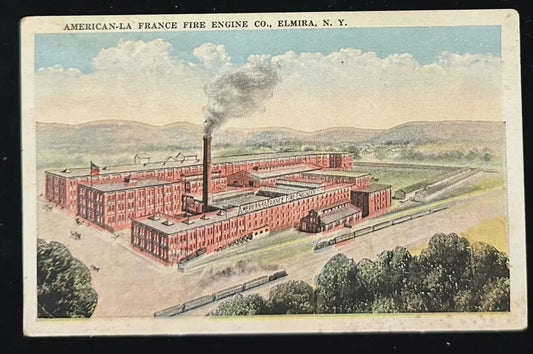 American-La France Fire Engine Co., Elmira, New York - Vintage Postcard