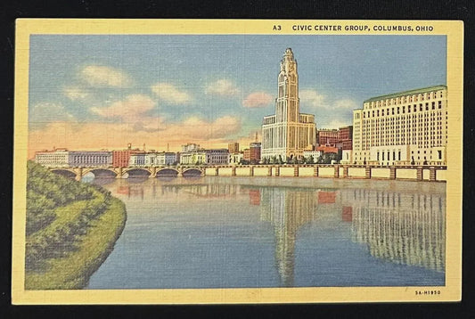 Civic Center, Columbus, Ohio - Vintage Postcard