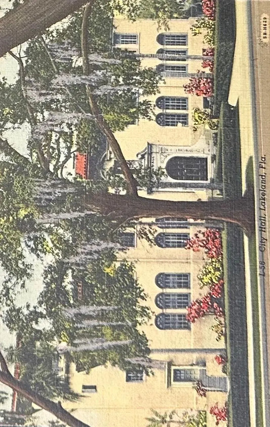 City Hall, Lakeland, Florida - Vintage Postcard