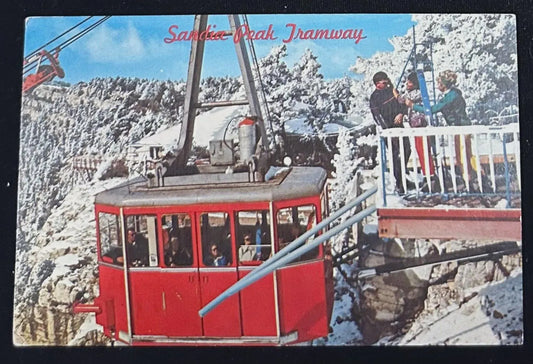 Sandia Peak Tramway, Albuquerque, New Mexico - Vintage Postcard