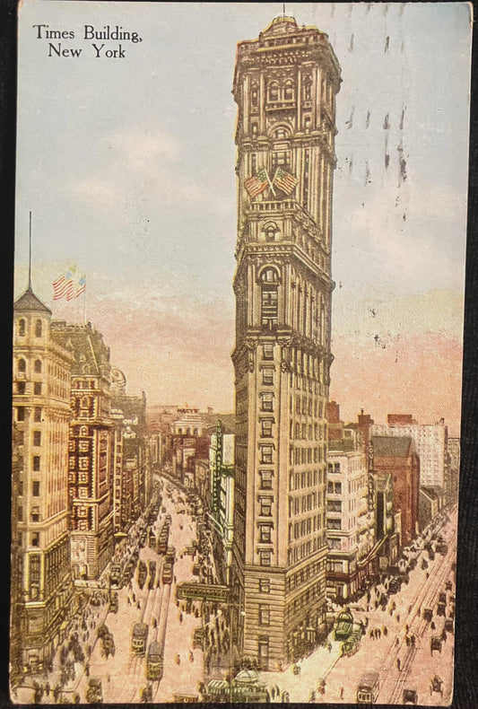 Times Building, New York - Vintage Postcard