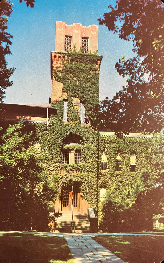 The Administration Building - Tri-State College in Angola, Indiana - Ektachrome by Jack Taylor - Vintage Postcard