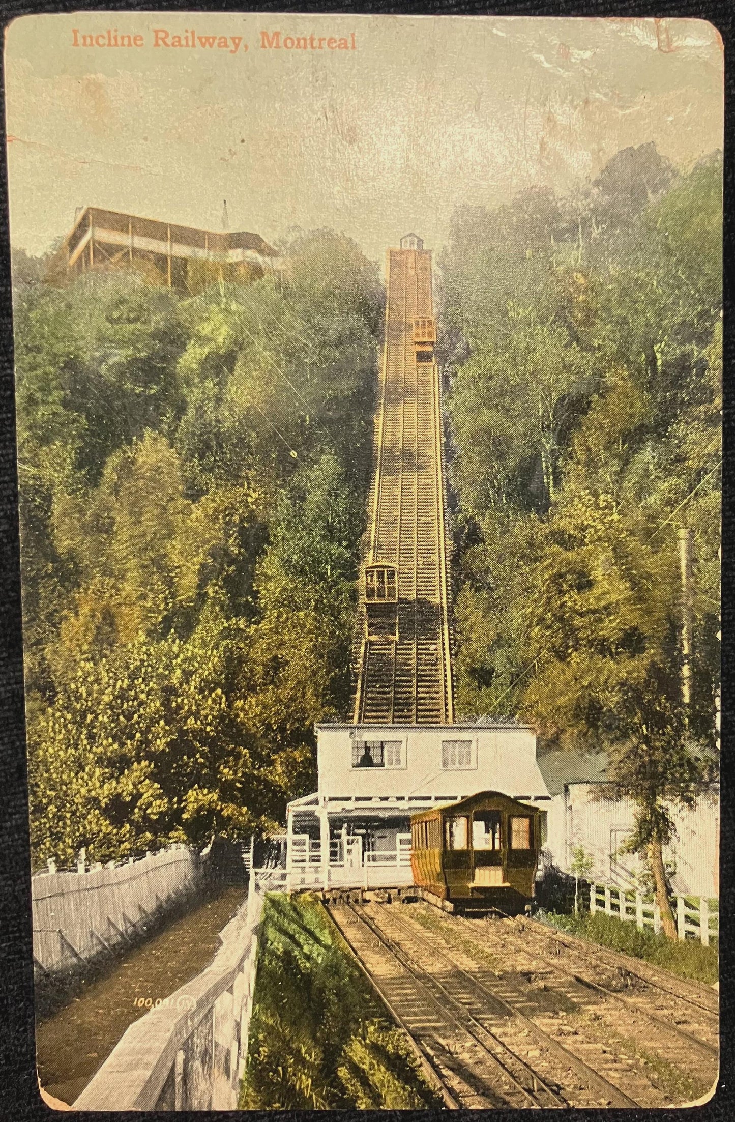 Incline Railway, Montreal - Printed in Great Britain - Vintage Postcard