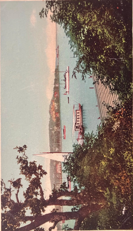 Derring's Harbor and Prospect Point, From Manhansett, Shelter Island, New York - Vintage 1900s Postcard