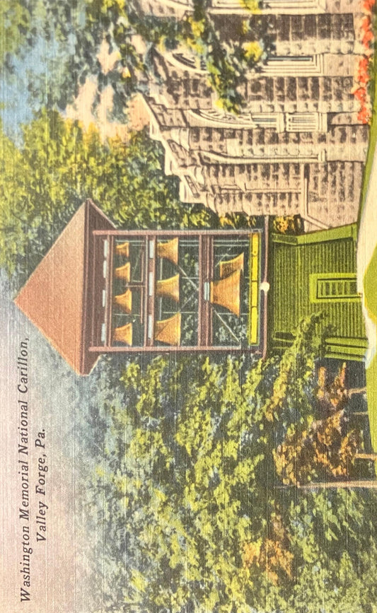 Washington Memorial National Carillon, Valley Forge, Pennsylvania - Vintage Postcard