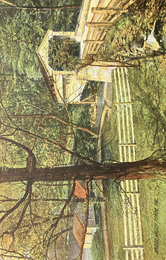 Bridge, Valley Forge, Pennsylvania - Vintage 1910 Postcard