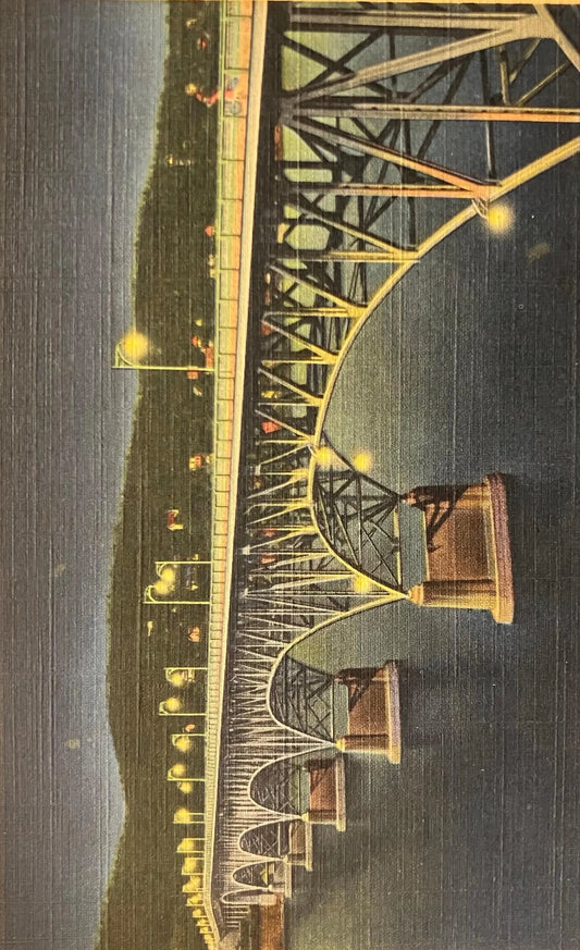 2 1/2 Million Dollar Highland Park Bridge, Spanning Allegheny River - Pittsburgh, Pennsylvania - Vintage Postcard