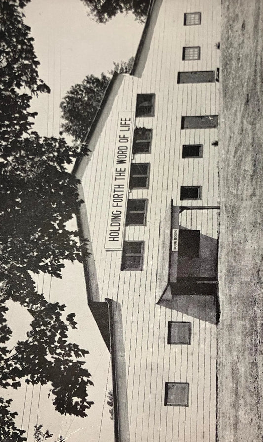Conference Auditorium - Montrose Bible Conference, Montrose, Pennsylvania - Vintage Black and White Postcard