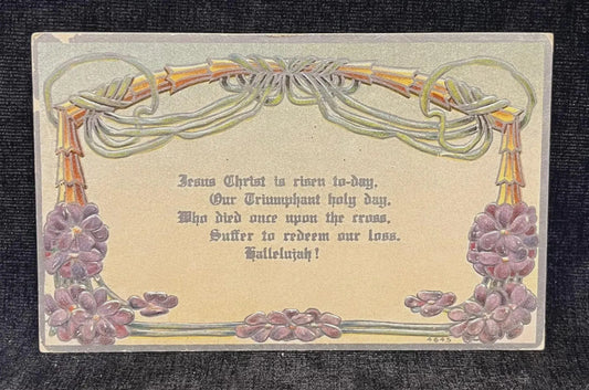 Jesus Christ Is Risen Today - Vintage Easter Postcard