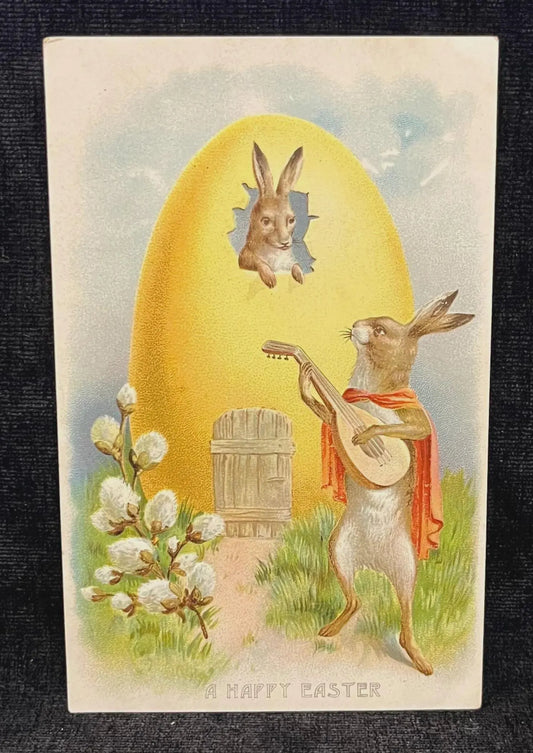 A Happy Easter - Vintage Holiday Card