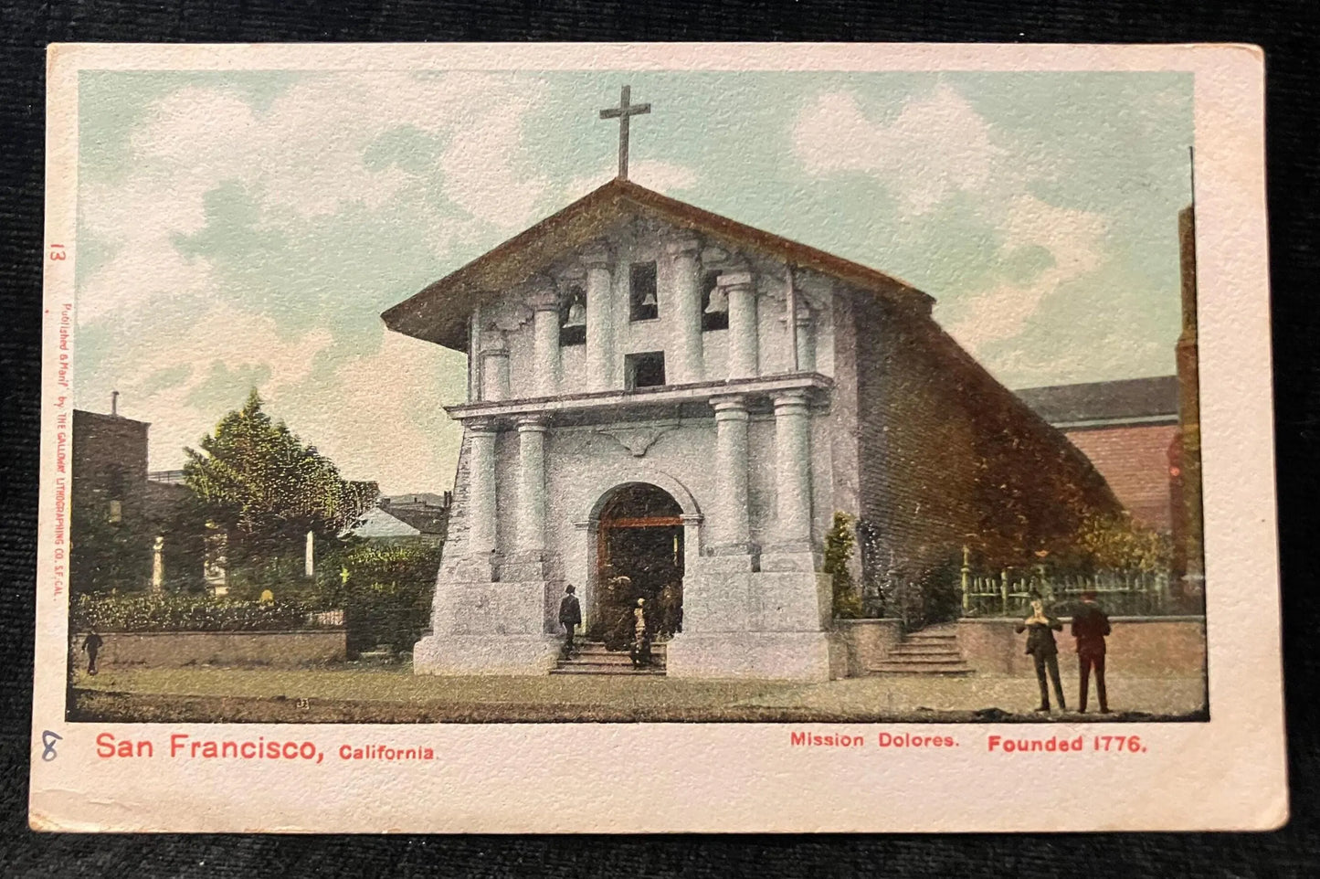 San Francisco, California, Mission Dolores - Vintage Postcard