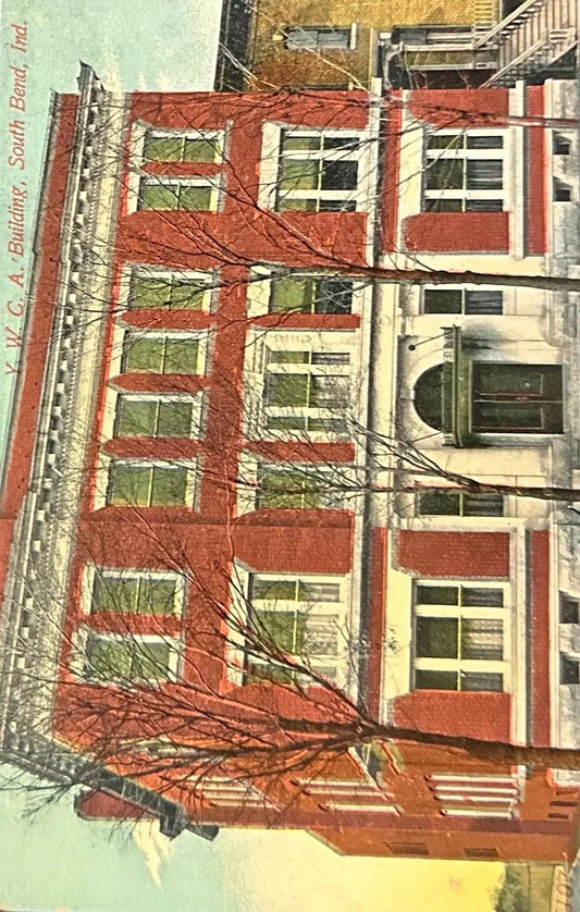 Y.W.C.A. Building, South Bend, Indiana - Vintage Postcard