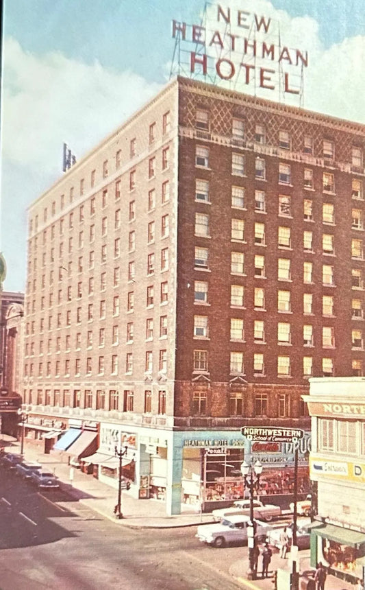 New Heathman Hotel, Portland, Oregon - Vintage Postcard