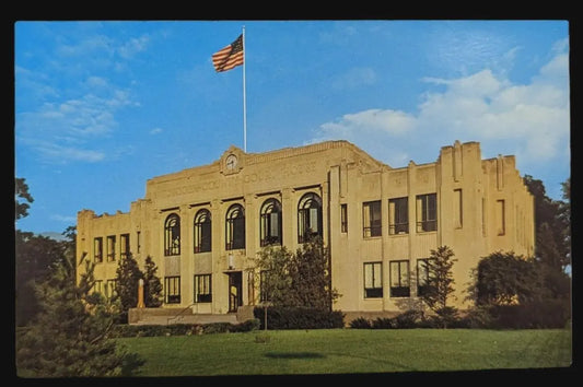 Tuscola County Court House, Caro, Michigan - Vintage Postcard