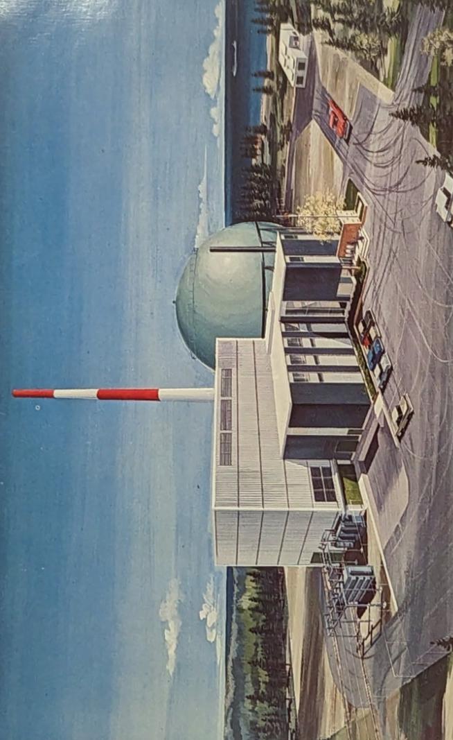Big Rock Point Nuclear Power Plant, Near Charlevoix, Michigan - Vintage Postcard