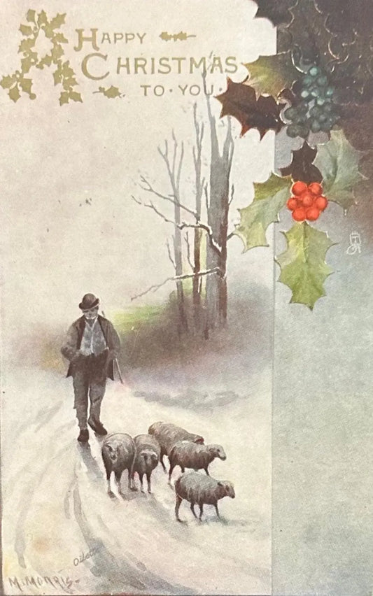 Happy Christmas to You - Vintage Postcard