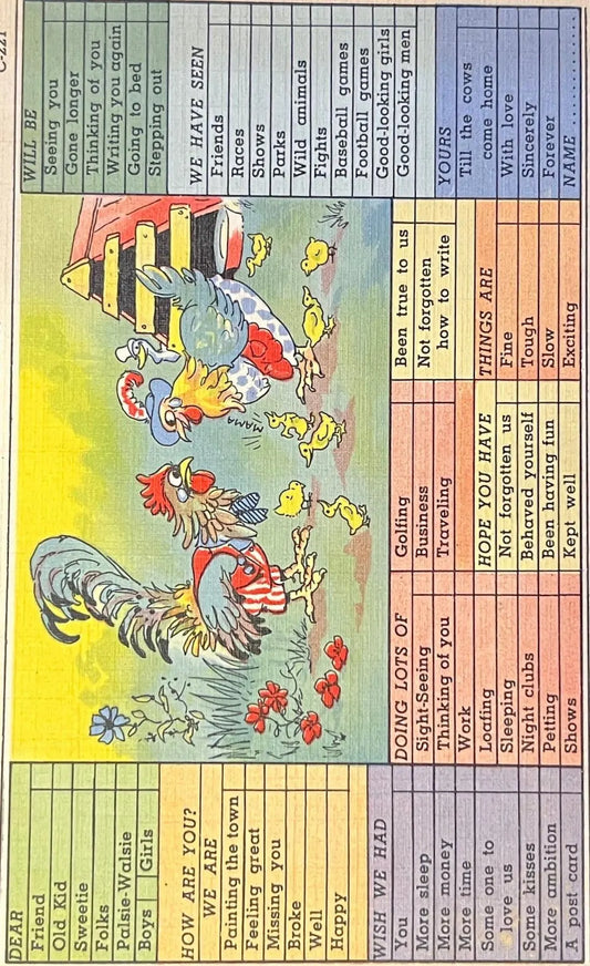 Honey You Ain't Cheating On Me! - Vintage Postcards