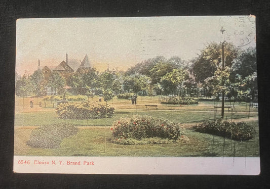 Brand Park, Elmira, New York - Vintage Park Postcard