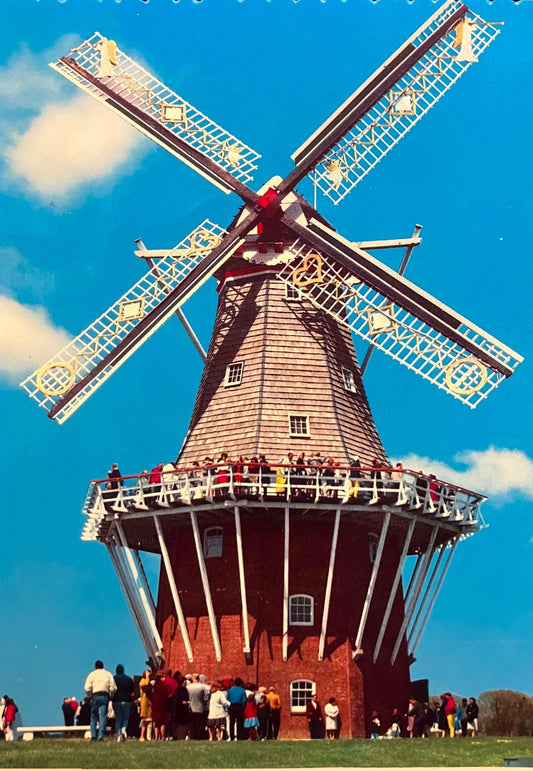 De Zwaan (The Swan) Windmill - Photo by John Penrod - Holland, Michigan - Vintage Postcard