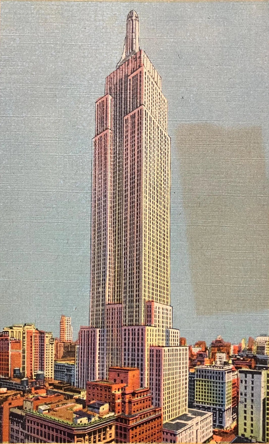 Empire State Building, New York City - Vintage Postcard