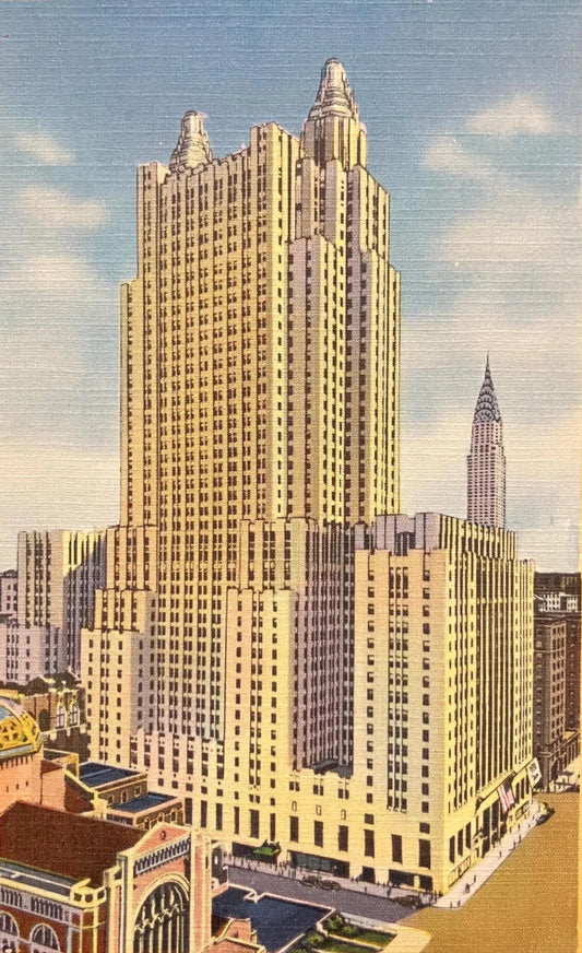 Waldorf Astoria Hotel, Park Ave. & 50th St., New York City - Vintage Hotel Postcard